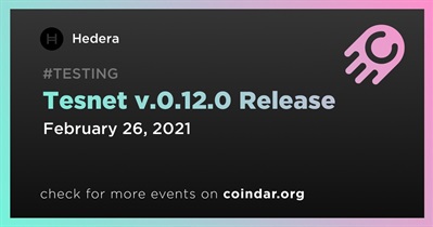 Tesnet v.0.12.0 Release