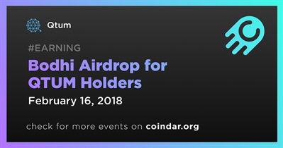 Bodhi Airdrop for QTUM Holders