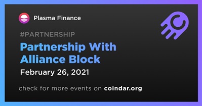 Partnership With Alliance Block