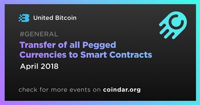 Transfer of all Pegged Currencies to Smart Contracts