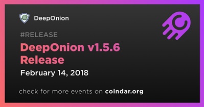 DeepOnion v1.5.6 Paglabas