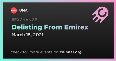 Delisting From Emirex