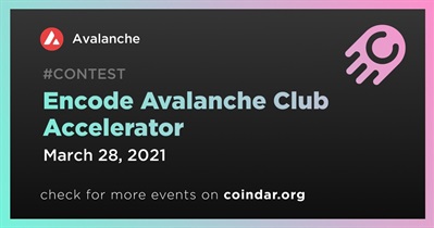I-encode ang Avalanche Club Accelerator