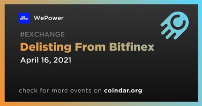 Bitfinex에서 삭제