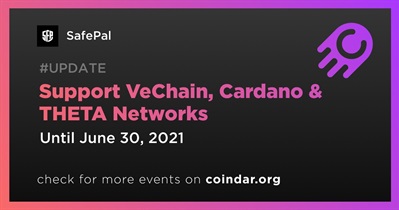 Support VeChain, Cardano & THETA Networks