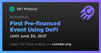 First Pre-financed Event Using DeFi