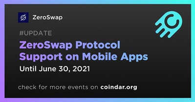 Suporte ao protocolo ZeroSwap em aplicativos móveis