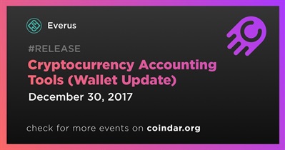 Cryptocurrency Accounting Tools (Wallet Update)