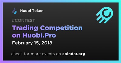 Trading Competition on Huobi.Pro