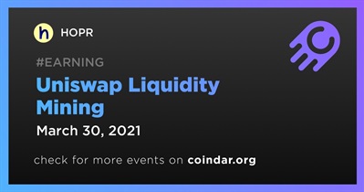 Uniswap Liquidity Mining