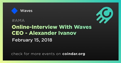 Waves CEO와의 온라인 인터뷰 - Alexander Ivanov