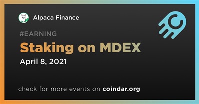 Staking on MDEX