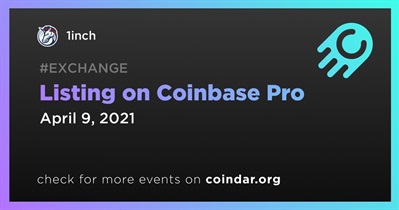 Listing on Coinbase Pro