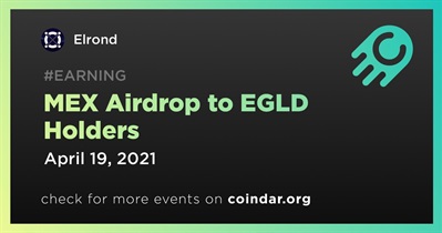 MEX Airdrop to EGLD Holders