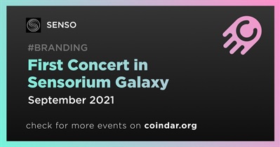First Concert in Sensorium Galaxy