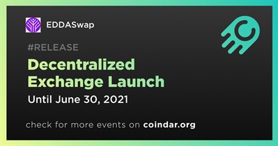 Lançamento do Exchange Descentralizado