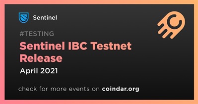 Lançamento do Sentinel IBC Testnet