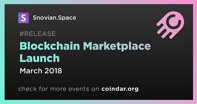 Blockchain Marketplace Lansmanı