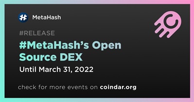 #MetaHash의 오픈 소스 DEX