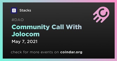 Jolocom과의 커뮤니티 콜