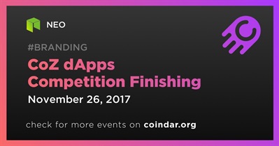 CoZ dApps Competition Finishing