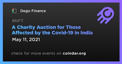 A Charity Auction for Those Affected by the Covid-19 in India