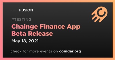 Ứng dụng Chainge Finance Beta phát hành