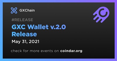 Lanzamiento de GXC Wallet v.2.0