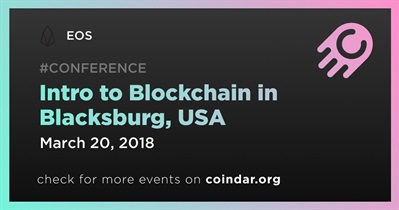 Intro to Blockchain in Blacksburg, USA