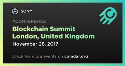 Blockchain Summit 런던, 영국