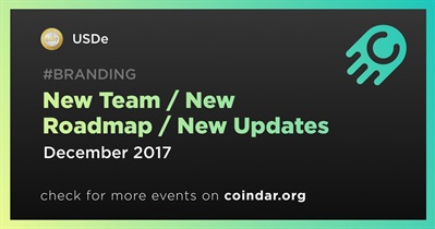 New Team / New Roadmap / New Updates