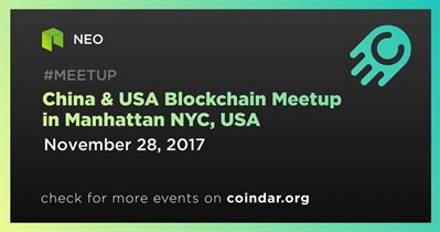 China &amp; USA Blockchain Meetup em Manhattan NYC, EUA