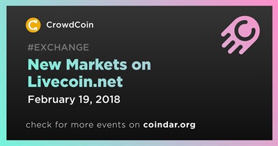 New Markets on Livecoin.net