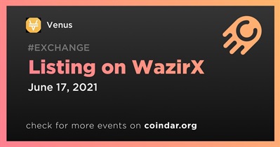 Listado en WazirX