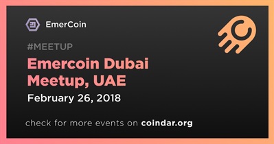 Emercoin Dubai Meetup, Emirados Árabes Unidos