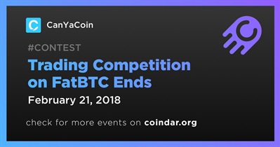 Trading Competition on FatBTC Ends