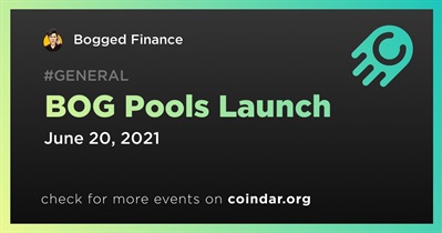 BOG Pools Launch