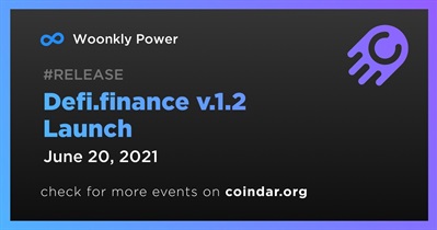 Defi.finance v.1.2 Launch
