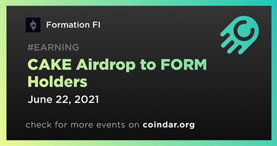 CAKE Airdrop to FORM Holders