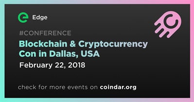 Dallas, ABD konumunda Blockchain &amp; Cryptocurrency Con
