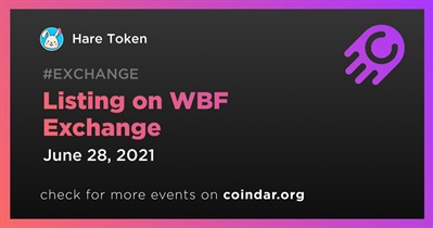WBF Exchange पर लिस्टिंग