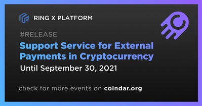 Support Service for External Payments in Cryptocurrency