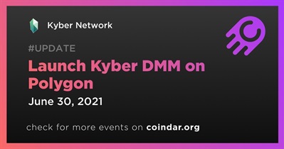 在 Polygon 上启动 Kyber DMM