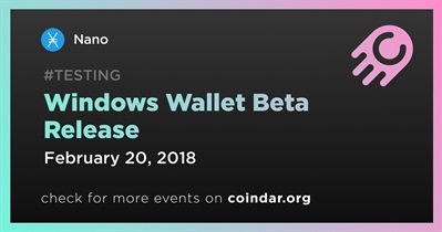 Windows Wallet Beta Release