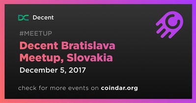 Decent Bratislava Meetup, Slovakia
