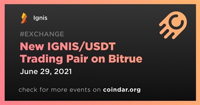 New IGNIS/USDT Trading Pair on Bitrue