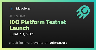 IDO Platform Testnet Launch