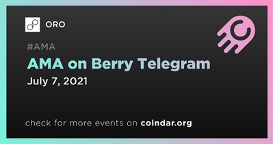 Berry Telegram의 AMA