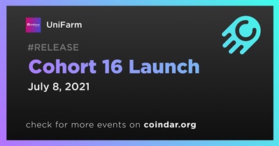 Cohort 16 Launch