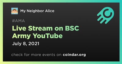 Live Stream on BSC Army YouTube